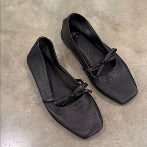 Zara Black Women's Flats with Bow